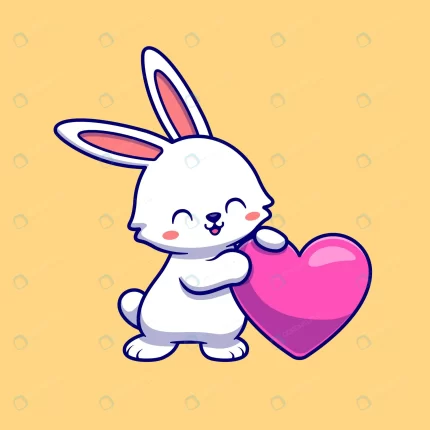 cute rabbit with love heart cartoon vector icon i crc462f9fe2 size0.98mb - title:graphic home - اورچین فایل - format: - sku: - keywords: p_id:353984