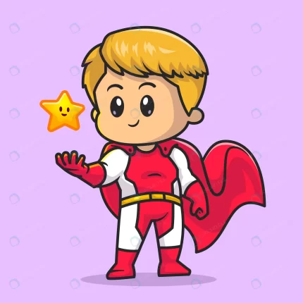 cute super hero with cute star cartoon vector ico crc61354015 size1.85mb - title:graphic home - اورچین فایل - format: - sku: - keywords: p_id:353984