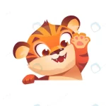 - cute tiger cartoon character funny animal cub mas crc1f9af646 size1.54mb - Home