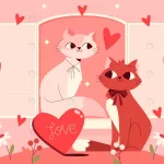 cute valentine s day cats couple crce2bba301 size0.84mb - title:Home - اورچین فایل - format: - sku: - keywords:وکتور,موکاپ,افکت متنی,پروژه افترافکت p_id:63922