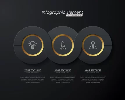 dark gold elegant infographic 3d template with st crc10aa1bba - title:graphic home - اورچین فایل - format: - sku: - keywords: p_id:353984