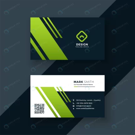 dark green business card professional design crc8b7875ed size0.69mb - title:graphic home - اورچین فایل - format: - sku: - keywords: p_id:353984