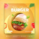 delicious burger food menu social media promotion crc73019e2d size9.24mb - title:Home - اورچین فایل - format: - sku: - keywords:وکتور,موکاپ,افکت متنی,پروژه افترافکت p_id:63922