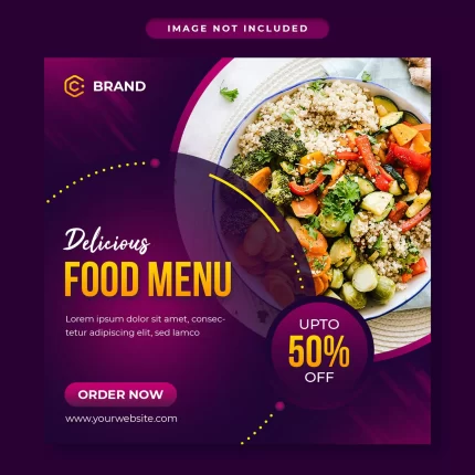 delicious food social media post web banner templ crcdfcd7fdd size2.93mb 1 - title:graphic home - اورچین فایل - format: - sku: - keywords: p_id:353984