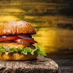 delicious fresh homemade burger wooden table crca70175b7 size8.31mb 5795x3215 - title:Home - اورچین فایل - format: - sku: - keywords:وکتور,موکاپ,افکت متنی,پروژه افترافکت p_id:63922