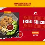 delicious fried chicken banner template crc4b0e7afb size48.81mb - title:Home - اورچین فایل - format: - sku: - keywords:وکتور,موکاپ,افکت متنی,پروژه افترافکت p_id:63922