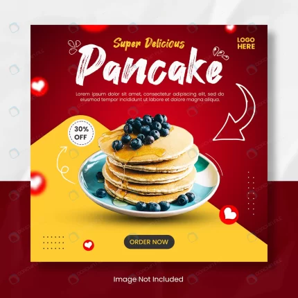 delicious pancake instagram post banner template. crc71b005f8 size2.59mb - title:graphic home - اورچین فایل - format: - sku: - keywords: p_id:353984