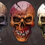 detailed graphic colorful human skulls set rnd349 frp5005658 - title:Home - اورچین فایل - format: - sku: - keywords:وکتور,موکاپ,افکت متنی,پروژه افترافکت p_id:63922