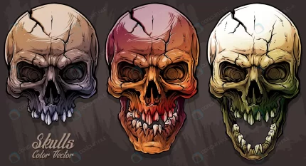detailed graphic colorful human skulls set rnd349 frp5005658 - title:graphic home - اورچین فایل - format: - sku: - keywords: p_id:353984