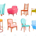 different colorful chairs armchairs illustration. crcb1243fbb size1.45mb 1 - title:Home - اورچین فایل - format: - sku: - keywords:وکتور,موکاپ,افکت متنی,پروژه افترافکت p_id:63922