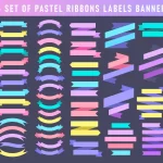 different pastel colored ribbons labels banners c crcfd49022e size1.63mb - title:Home - اورچین فایل - format: - sku: - keywords:وکتور,موکاپ,افکت متنی,پروژه افترافکت p_id:63922