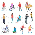 disabled people isometric persons with injury whe crc22402228 size2.23mb - title:Home - اورچین فایل - format: - sku: - keywords:وکتور,موکاپ,افکت متنی,پروژه افترافکت p_id:63922