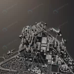 doha qatar city map aerial view minimal design 3d rnd106 frp32041193 - title:Home - اورچین فایل - format: - sku: - keywords:وکتور,موکاپ,افکت متنی,پروژه افترافکت p_id:63922
