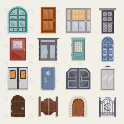 door icons flat crc5dffb66e size1.91mb - title:graphic home - اورچین فایل - format: - sku: - keywords: p_id:353984