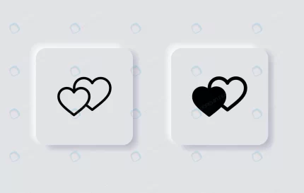 double hearts icon two hearts symbol neumorphism b rnd801 frp31064617 1 - title:graphic home - اورچین فایل - format: - sku: - keywords: p_id:353984
