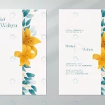 - double side wedding invitation with flower waterco rnd391 frp24608736 - Home