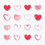 drawn heart collection - title:Home - اورچین فایل - format: - sku: - keywords:وکتور,موکاپ,افکت متنی,پروژه افترافکت p_id:63922