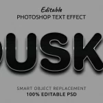 dusky editable photoshop text style effect - title:Home - اورچین فایل - format: - sku: - keywords:وکتور,موکاپ,افکت متنی,پروژه افترافکت p_id:63922