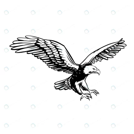 eagle retro icon predatory bird badge black white crc22076ab2 size1.14mb - title:graphic home - اورچین فایل - format: - sku: - keywords: p_id:353984