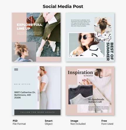 editable simple fashion square social post banner template - title:graphic home - اورچین فایل - format: - sku: - keywords: p_id:353984