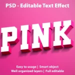 editable text effect pink - title:Home - اورچین فایل - format: - sku: - keywords:وکتور,موکاپ,افکت متنی,پروژه افترافکت p_id:63922