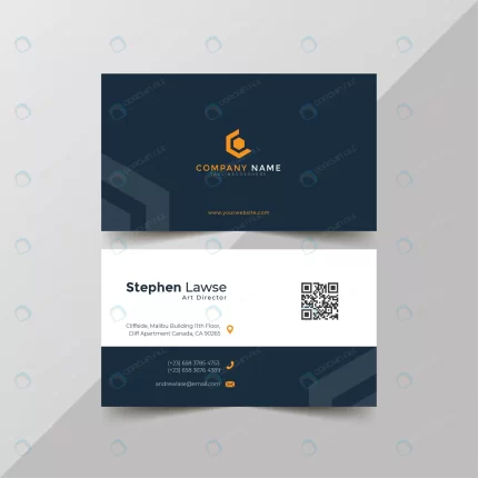 elegant blue corporate business card template crc65ad2c3d size0.44mb - title:graphic home - اورچین فایل - format: - sku: - keywords: p_id:353984