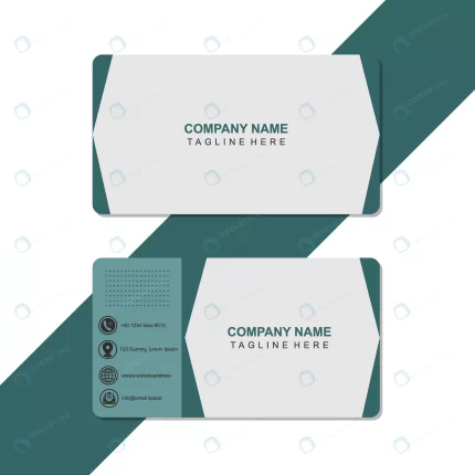 elegant business card green white business card rnd539 frp29809945 - title:graphic home - اورچین فایل - format: - sku: - keywords: p_id:353984