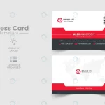 - elegant business card red white business card rnd349 frp24028189 - Home