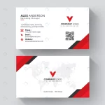 elegant business card red white business card rnd771 frp21758907 - title:Home - اورچین فایل - format: - sku: - keywords:وکتور,موکاپ,افکت متنی,پروژه افترافکت p_id:63922