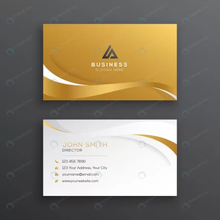 elegant business card template with golden wave.j crcad46117c size1.14mb - title:graphic home - اورچین فایل - format: - sku: - keywords: p_id:353984