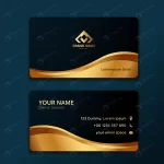 - elegant business card template with wavy gold sha crc376da7e4 size3.92mb - Home