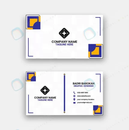 elegant minimal orange blue business card template rnd885 frp30262197 - title:graphic home - اورچین فایل - format: - sku: - keywords: p_id:353984