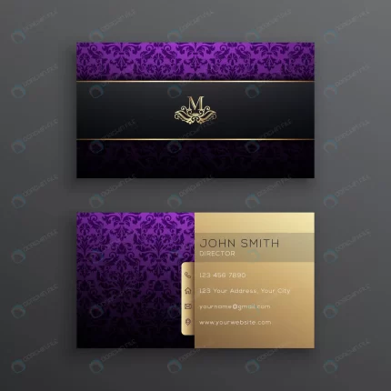 elegant purple business card template with floral crc6b86becd size5.44mb - title:graphic home - اورچین فایل - format: - sku: - keywords: p_id:353984
