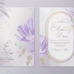 elegant wedding invitation template with purple fl rnd894 frp22706660 - title:Home - اورچین فایل - format: - sku: - keywords:وکتور,موکاپ,افکت متنی,پروژه افترافکت p_id:63922