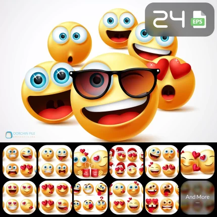 emoji eps 6aa - title:graphic home - اورچین فایل - format: - sku: - keywords: p_id:353984