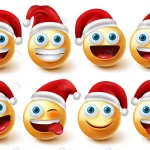 - emoji santa characters vector set santa claus chr crc0739c109 size8.31mb - Home
