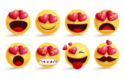 emoji with love hearts vector set emojis valentin crc143d3f5d size4.92mb - title:graphic home - اورچین فایل - format: - sku: - keywords: p_id:353984