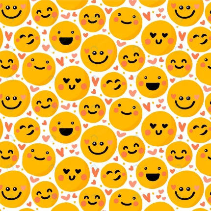 emoticons hearts seamless pattern template crcdd33de79 size1.5mb - title:graphic home - اورچین فایل - format: - sku: - keywords: p_id:353984