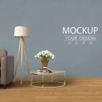 - empty wall mock up with home decorating living ro crca2765d82 size189.03mb - Home