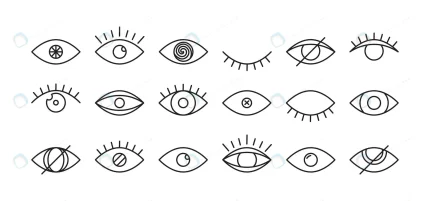 eye vector icon eyeball set vision outline symbol rnd477 frp27106882 - title:graphic home - اورچین فایل - format: - sku: - keywords: p_id:353984