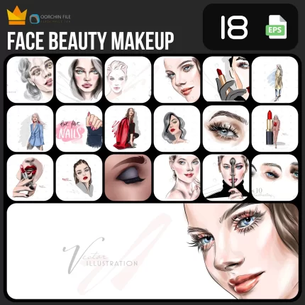 face beayty makeup 1ab - title:graphic home - اورچین فایل - format: - sku: - keywords: p_id:353984