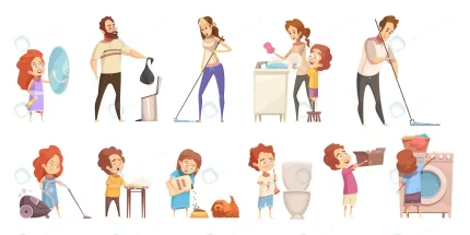 family cleaning cartoon icons set crc2dd1ebe2 size1.08mb 1 - title:graphic home - اورچین فایل - format: - sku: - keywords: p_id:353984