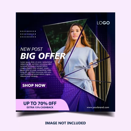 fashion instagram banner post template 6 - title:graphic home - اورچین فایل - format: - sku: - keywords: p_id:353984