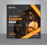 - fashion sale banner square flyer social media post template 10 - Home