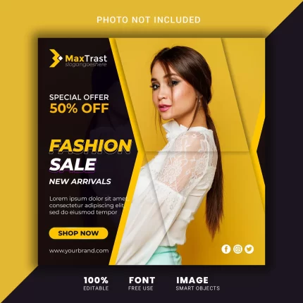 fashion sale banner template 10 1 - title:graphic home - اورچین فایل - format: - sku: - keywords: p_id:353984