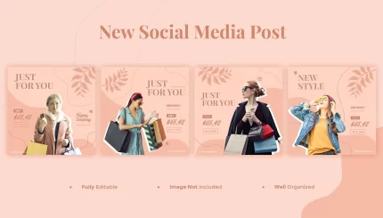 fashion social media banner instagram post template - title:graphic home - اورچین فایل - format: - sku: - keywords: p_id:353984