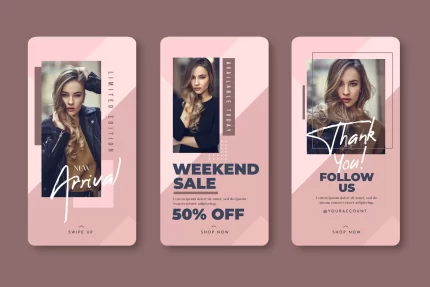fashion woman instagram stories template sales - title:graphic home - اورچین فایل - format: - sku: - keywords: p_id:353984