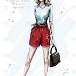 fashion woman red shorts with sunglasses bag crc6686ccaa size3.51mb - title:Home - اورچین فایل - format: - sku: - keywords:وکتور,موکاپ,افکت متنی,پروژه افترافکت p_id:63922