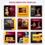 fast food instagram bundle kit template crcf9605ca6 size6.84mb - title:Home - اورچین فایل - format: - sku: - keywords:وکتور,موکاپ,افکت متنی,پروژه افترافکت p_id:63922