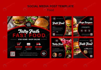 fast food social media posts crc216cc604 size154.37mb 1 - title:graphic home - اورچین فایل - format: - sku: - keywords: p_id:353984